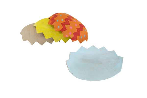 Eierhälften aus Karton, 4er-Set Eierhälften aus Karton, 4er-Set