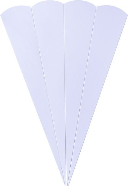 FOLIA Geschwister-Schultüten-Rohlinge, eckig, aus Fotokarton, 41 cm, 5 Stück, Farbe wählbar