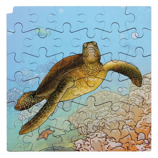 Circle of life Puzzle, Schildkröte, Holz, 4 Puzzle, ab 3 Jahre Circle of life Puzzle, Schildkröte, Holz, 4 Puzzle, ab 3 Jahre