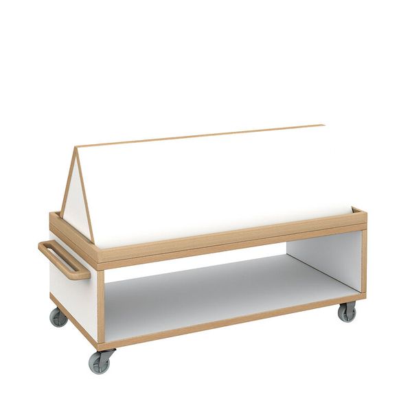 Krankenhauswagen, Medienwagen, Holz, Rollwagen, Aktenwagen