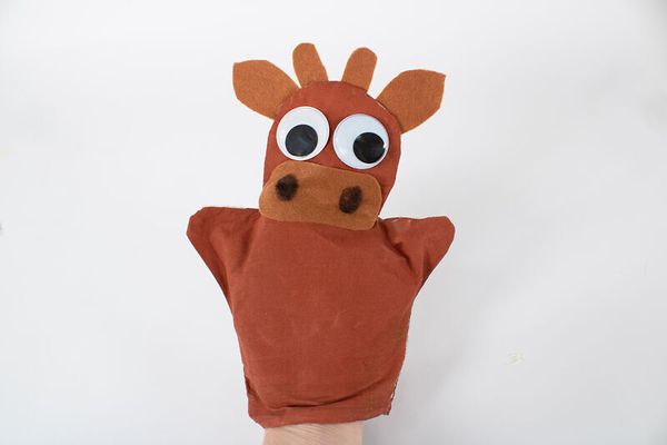 Handspielpuppen zum selber gestalten, Baumwolle, 4er Set