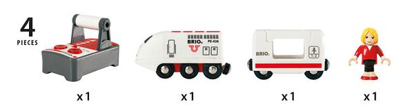 BRIO IR - Express Reisezug, 4 Teile, ab 3 Jahre