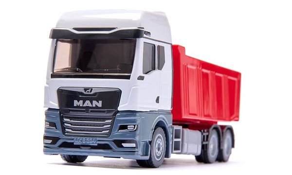 Modelllaster, Kippfahrzeug, Spielzeug-Laster, 6x4-Ladewagen, roter Kippwagen