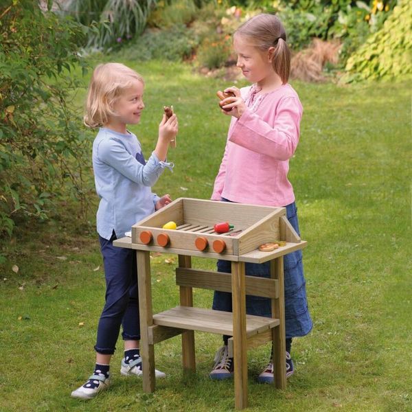 Holzspielzeug, Kleinkindenspielzeug, Holzküche, Outdoor-Spielzeug, Gartenspiel