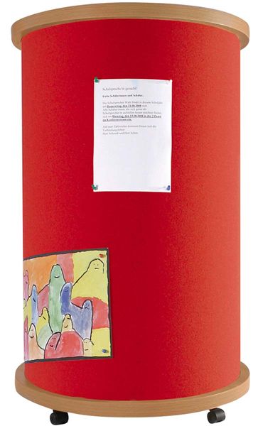 Stoff-Litfaßsäule, Höhe 130 cm, fahrbar Stoff-Litfaßsäule, Höhe 130 cm, fahrbar