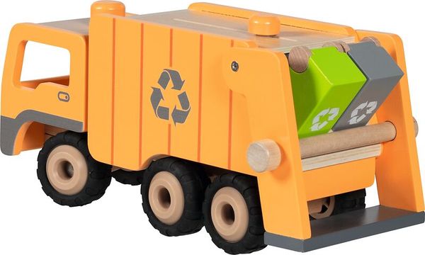 Müllwagen, Spielzeug, Recyclingwagen, Kinderfahrzeug, Holzspielzeug
