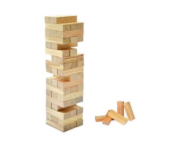 Deluxe Geschicklichkeitsspiel Wackelturm, 54 Teile, ab 4 Jahre