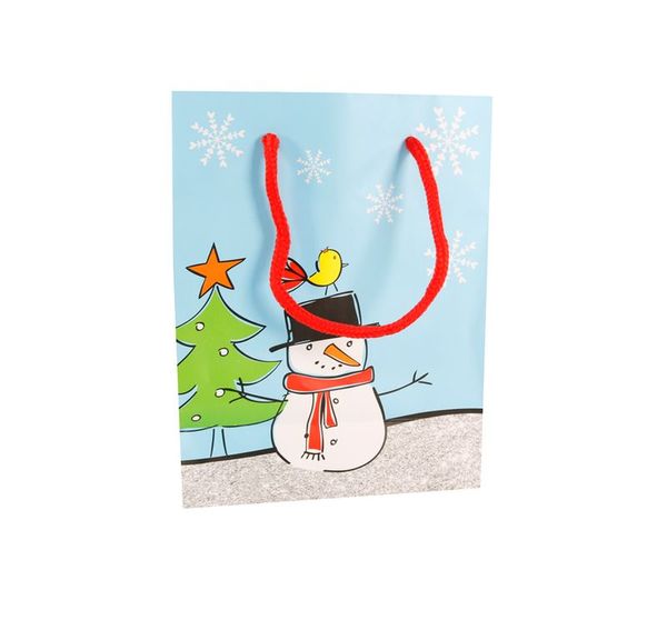 Geschenkverpackung, Weihnachten, Schneemann, Winterbild, Schneeflocken