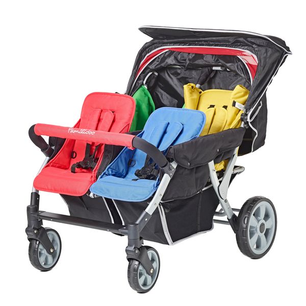 FAMILIDOO Lidoo Star BB+, 4-Sitzer Kinderwagen für Neugeborene bis Kleinkind (SONDERANGEBOT)
