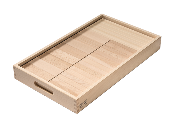 BRUDERHAUS DIAKONIE Holzbausteinwagen mit 230 Fröbelbausteinen, natur oder farbig wählbar (50 mm) BRUDERHAUS DIAKONIE Holzbausteinwagen mit 230 Fröbelbausteinen, natur oder farbig wählbar (50 mm)