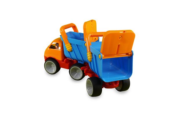 GOWI Kipper mit Anhänger groß, 45,5 x 16 x 22,5 cm, ab 1 Jahr GOWI Kipper mit Anhänger groß, 45,5 x 16 x 22,5 cm, ab 1 Jahr