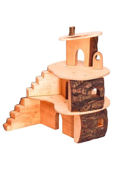 Puppen-Baumhaus klein (LxBxH): 38 x 38 x 40 cm), montiert