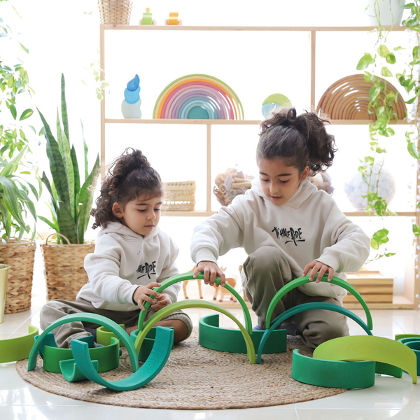 GRIMM´S Großer Regenbogen, waldgrün, 12 Teile, ab 3 Jahre GRIMM´S Großer Regenbogen, waldgrün, 12 Teile, ab 3 Jahre