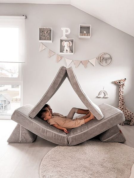 FUNZY Spielsofa, Cord, Sitzhöhe 21 cm, Farbe wählbar
