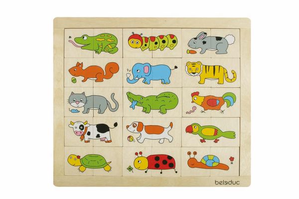 Holzpuzzle, Tierpuzzle, Tierbilder, Holzspielzeug, Tierwelt