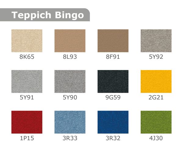 Teppich Bingo rechteckig gekettelt, Farbe & Größe wählbar
