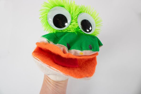Baumwoll-Handspielpuppe Tier zum selber gestalten, 5er-Set