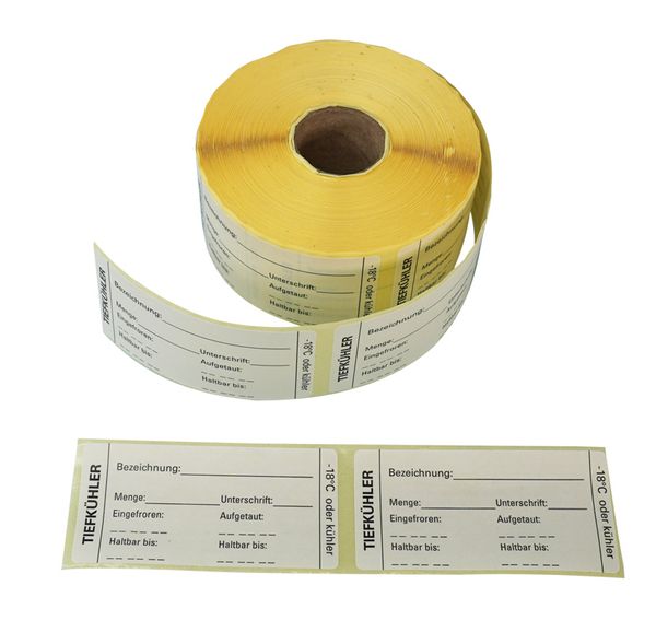 Etiketten zum Einfrieren 35x75mm, 500 Stück