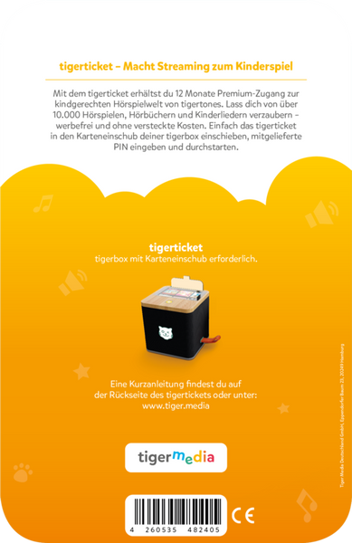 Tigerticket - 12 Monate Tigerticket - 12 Monate