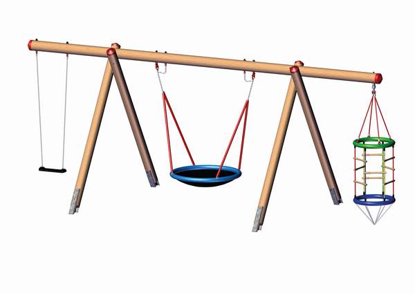 Multi-Schaukelanlage aus Douglasie