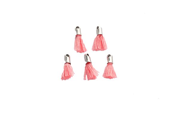 Baumwoll-Quasten aus Baumwolle mit Metallhülse, 10mm, 5 Stück, Farbe wählbar (SONDERANGEBOT) Baumwoll-Quasten aus Baumwolle mit Metallhülse, 10mm, 5 Stück, Farbe wählbar (SONDERANGEBOT)