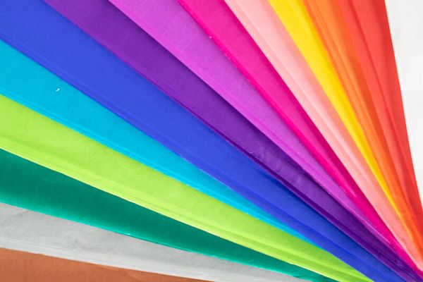 FOLIA Blumenseidenpapier, 50 x 70 cm, 26 Bogen in einer Farbe (wählbar)