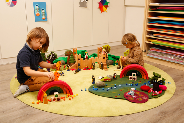 BAUSPIEL Regenbogen Halbkreis, 7 Teile, (L x B x H): 35 x 17,5 x 5 cm, ab 18 Monate BAUSPIEL Regenbogen Halbkreis, 7 Teile, (L x B x H): 35 x 17,5 x 5 cm, ab 18 Monate