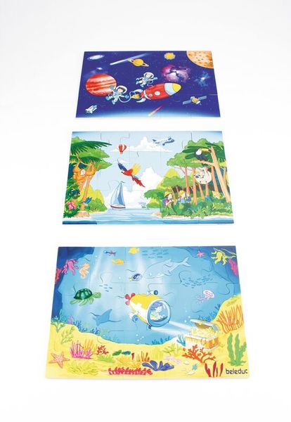Bodenpuzzle Tiefsee bis Weltall, 45 Teile, ab 3 Jahre Bodenpuzzle Tiefsee bis Weltall, 45 Teile, ab 3 Jahre