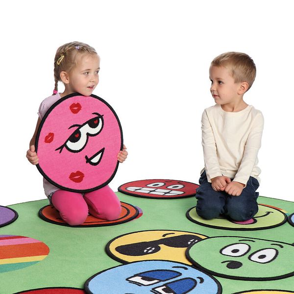 ERZI Circelino LiLaLaune Teppiche, rund, je 40 cm, 12 Stück