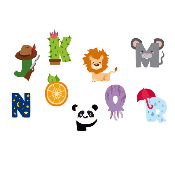 Wandtattoo Alphabet, verschiedene Größen Wandtattoo Alphabet, verschiedene Größen