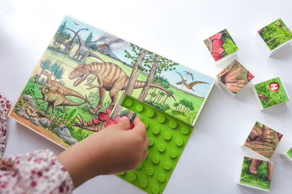 HUBELINO Puzzle Welt der Dinosaurier (35-teilig), ab 4 Jahre