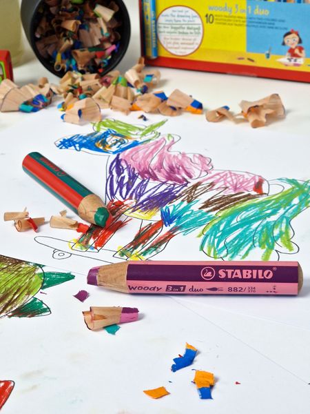 STABILO Woody 3 in 1 duo, 10er Etui mit Spitzer STABILO Woody 3 in 1 duo, 10er Etui mit Spitzer