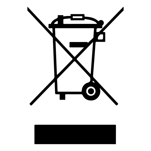 Icon von einer durchgestrichenen Mülltonne, Kaffeebecher, weißer Becher, Keramikbecher, einfacher Becher, Henkelbecher