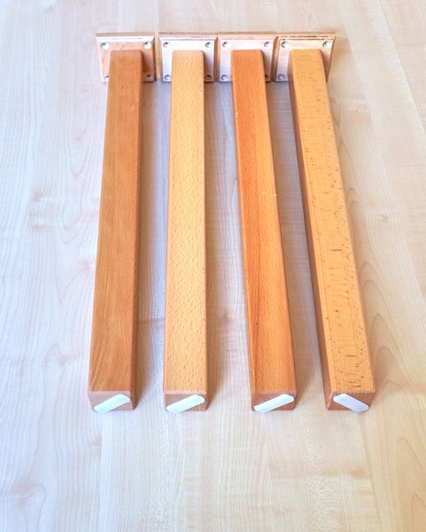 Zargenloser Rechtecktisch 120x80 cm, Birke Dekor, Holzbeine Zargenloser Rechtecktisch 120x80 cm, Birke Dekor, Holzbeine