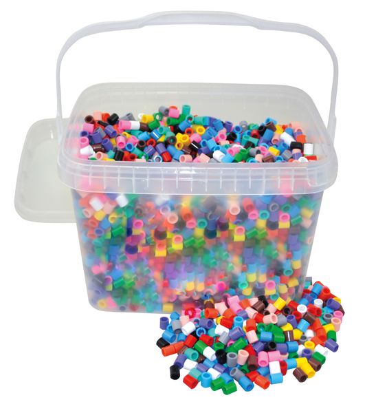 Perlen, Hobbyset, Bunte Perlen, Kunststoffperlen, Aufbewahrungsbox
