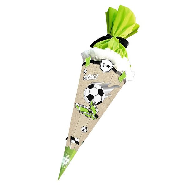 Schultüten-Bastelset "Green & Easy", Fußball, 68 cm, 1 Set
