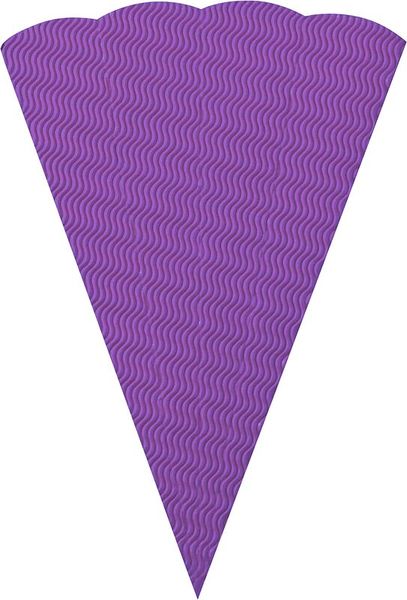 FOLIA Schultüten-Rohlinge, eckig, aus 3D-Colorwellpappe, 68 cm, 7er Set, farbig sortiert