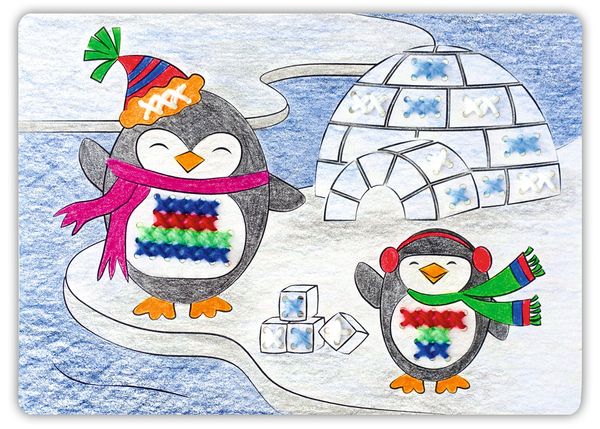 Kreuzstichvorlagen für Kinder, Weihnachtszeit (SONDERANGEBOT)