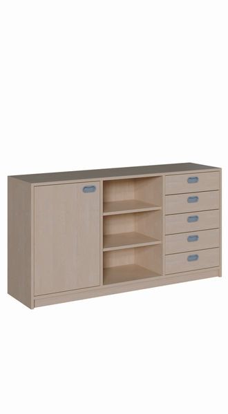 Küche Unterschrank, Sideboard, Schubladen, Holzoptik, Regaloptionen