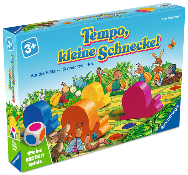 RAVENSBURGER Tempo, kleine Schnecke, Laufspiel, 2-6 Personen, ab 3 Jahre