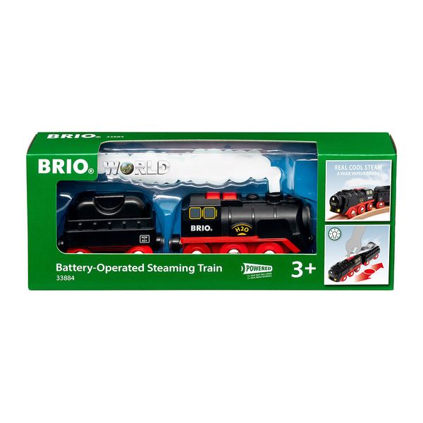 BRIO Batterie-Dampflok mit Wassertank & Dampffunktion, ab 3 Jahre BRIO Batterie-Dampflok mit Wassertank & Dampffunktion, ab 3 Jahre