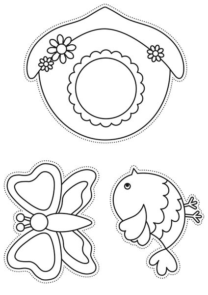 Blanko Prickelvorlagen - Mädchen Blanko Prickelvorlagen - Mädchen