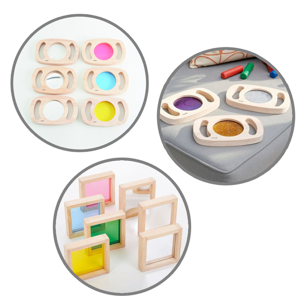 Holzspielzeug, Lernspiel, Farbklammer, Puzzlespiel, Holzrahmen