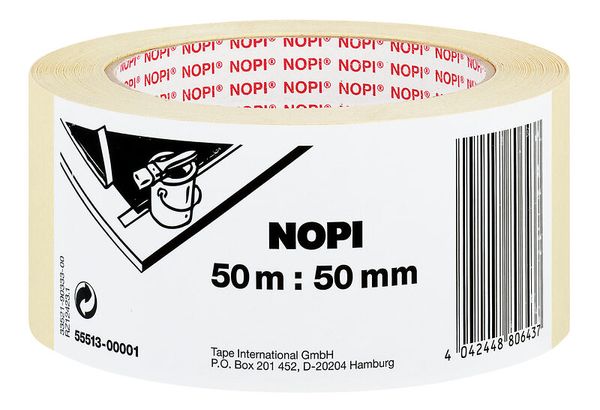 NOPI Malerkrepp, 50m x 50mm, chamois NOPI Malerkrepp, 50m x 50mm, chamois