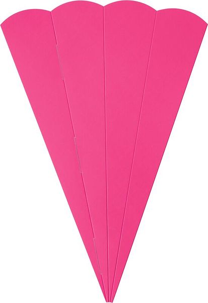 FOLIA Schultüten-Rohlinge, eckig, aus Fotokarton, 68 cm, 10er Set, farbig sortiert