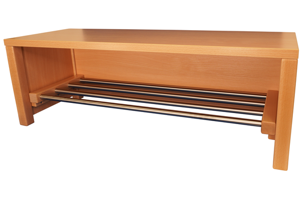 BasicPlus Bank Inge mit Edelstahl-Schuhrost (3 - 7 Plätze), Sitzhöhe 26 /35 cm BasicPlus Bank Inge mit Edelstahl-Schuhrost (3 - 7 Plätze), Sitzhöhe 26 /35 cm