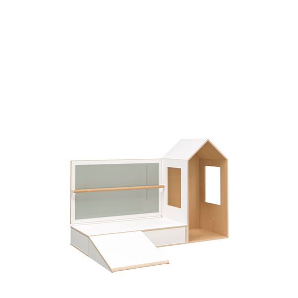 Kinderhaus, Holzspielzeug, Küche, Klimpern, Rampenbausatz