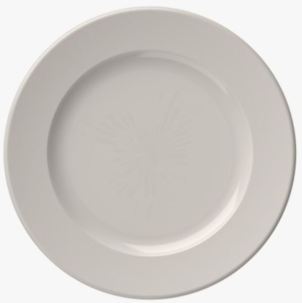 IDFine Teller flach mit Fahne weiß, verschiedene Größen