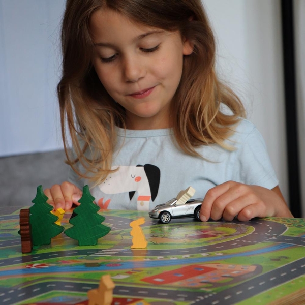Kinder, Spielzeugauto, Holzspielzeug, Puzzlespiel, Spiellandschaft