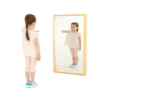 Kind, Weiblich, Mädchen, Person, Spiegel